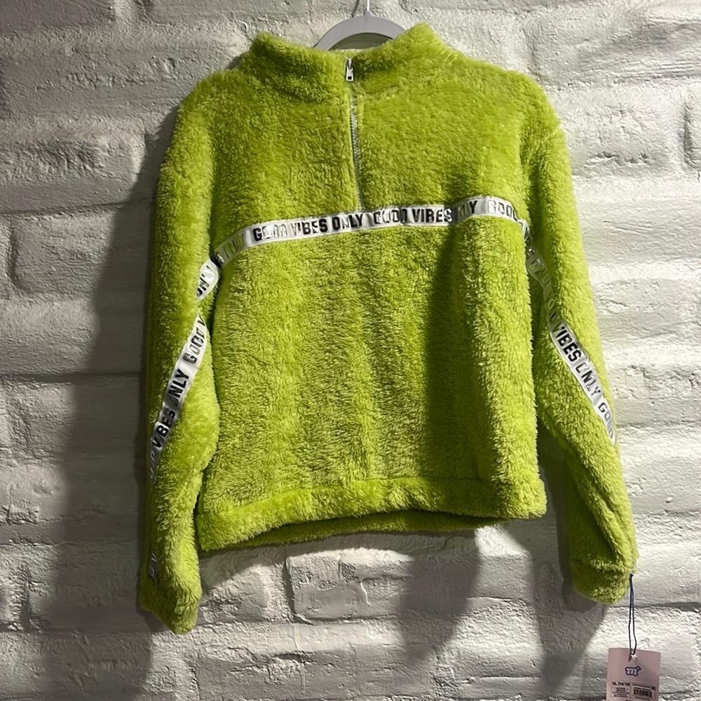 NWT More than Magic Faux Fur 1/4 Zip
